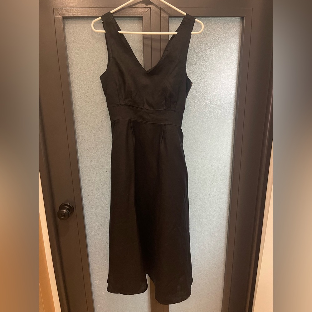 Cynthia Rowley black linen dress.